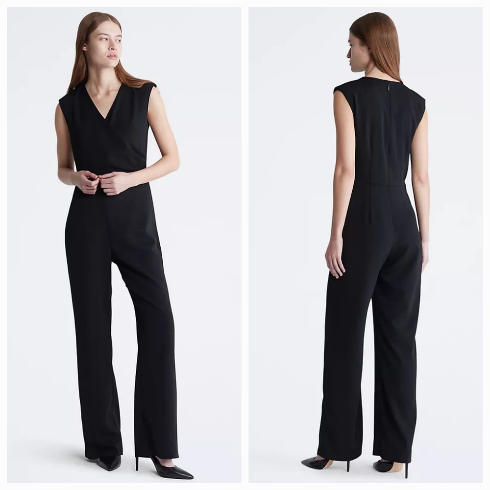 Elegant Black Sleeveless Jumpsuit